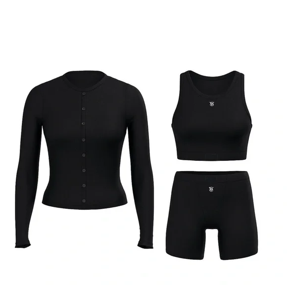 Victoria’s Secret 3 Piece Modal Pajama Short Set - Picture 3 of 5